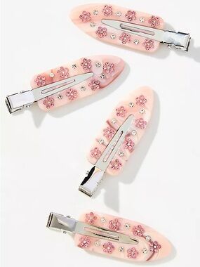 Emi Jay Popstar Clips in Strawberry Crepe